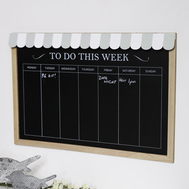 Vintage Days of the Week Chalk Board