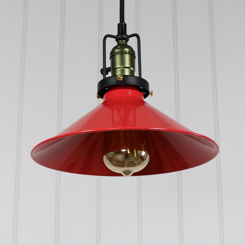 Vintage Red Loft Style Ceiling Light