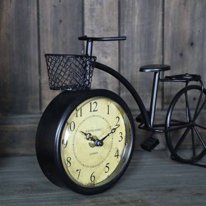Vintage Retro Bicycle Mantel Clock
