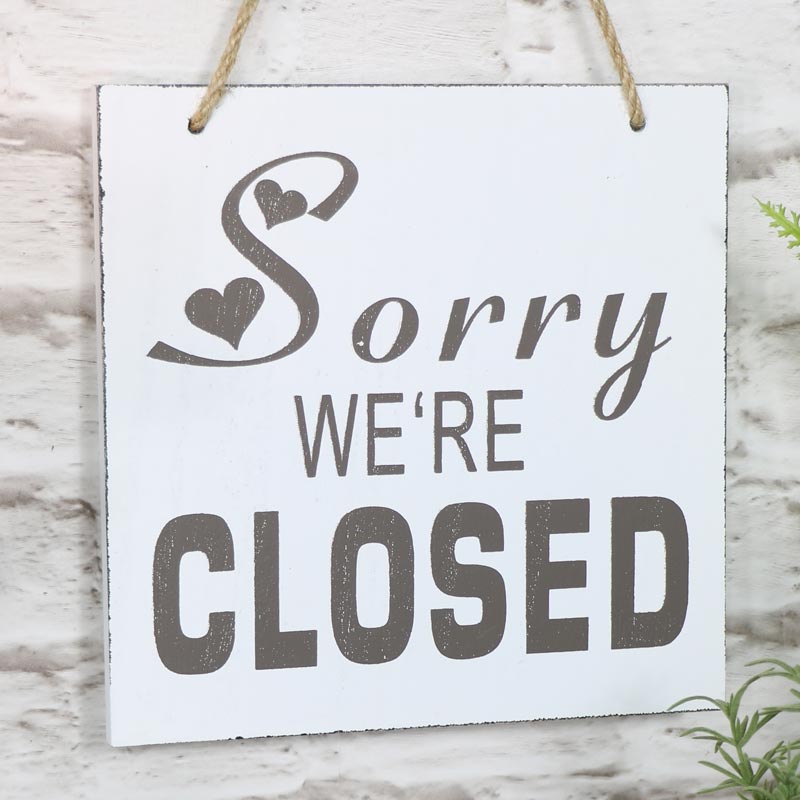 Vintage Reversible Open/Closed Door Sign - Melody Maison®