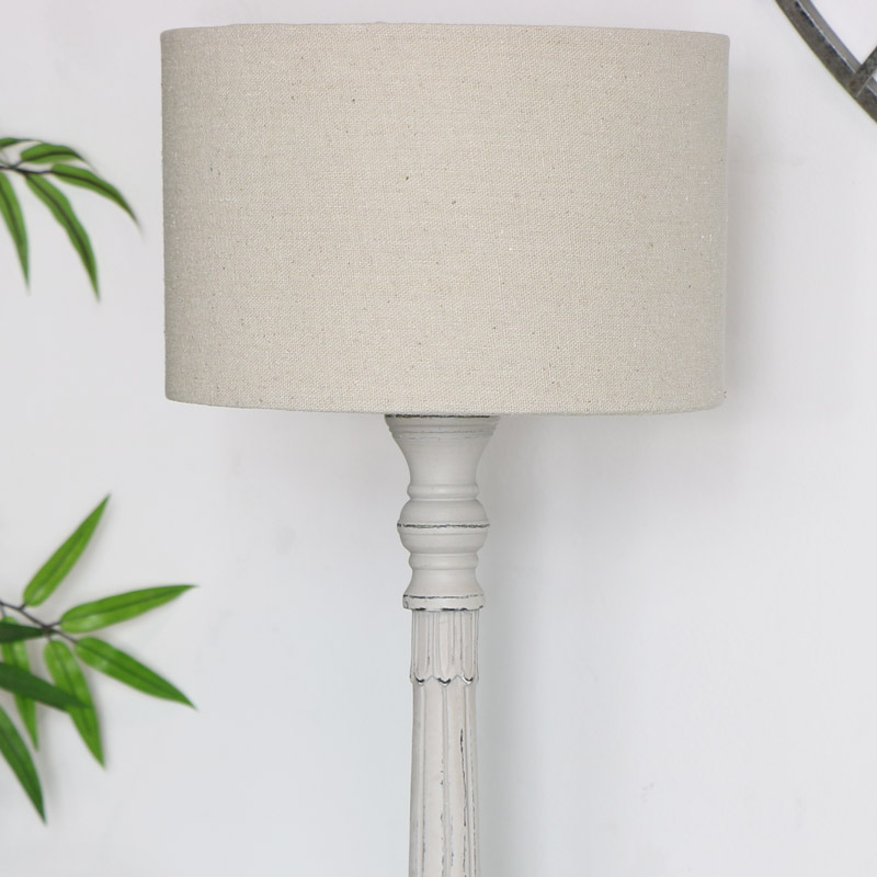 Vintage Style Table Lamp - Stone Grey