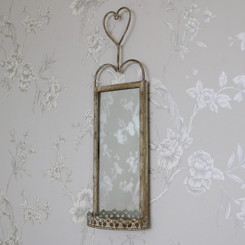 Vintage Wall Hanging Mirror Sconces, Vintage Brass Mirror Wall Hanging
