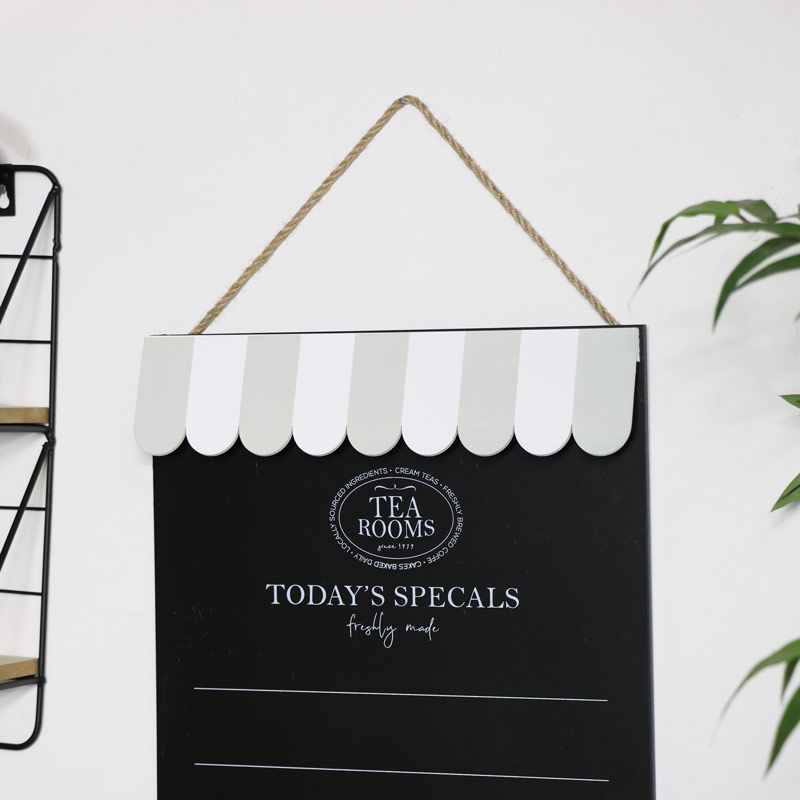 Wall Mounted Chalk Board - Tea Rooms