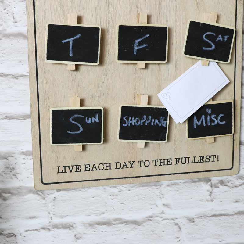 'Weekly Planner' Wall Mounted Memo Board