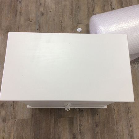 White 3 Drawer Chest of Drawers - Lila Range DAMAGED SECOND 9586