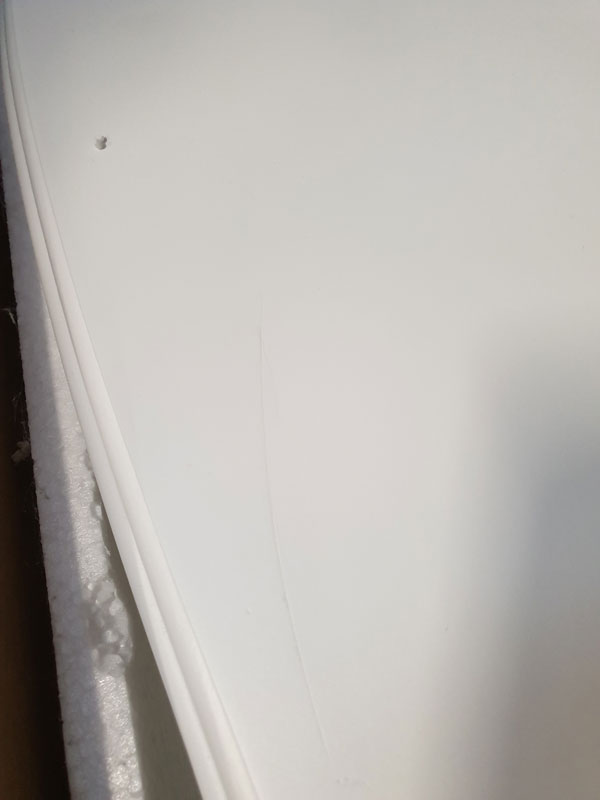 White 4 Drawer Chest - Rose Range DAMAGED SECOND 2015