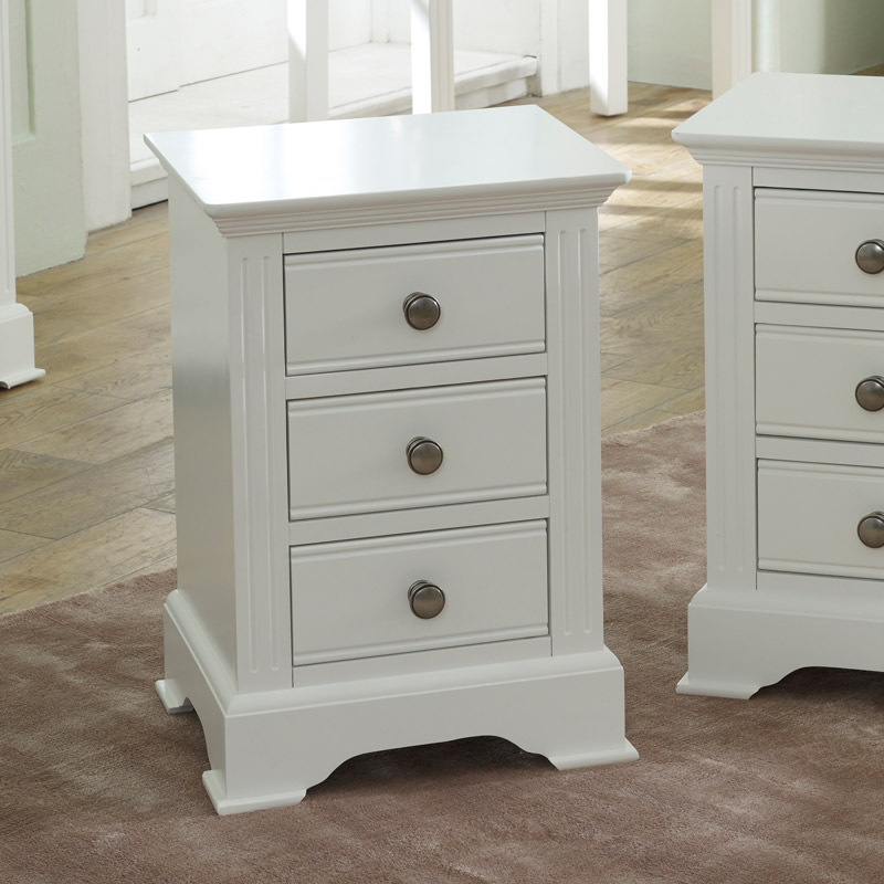 White Bedside Table Davenport White Range