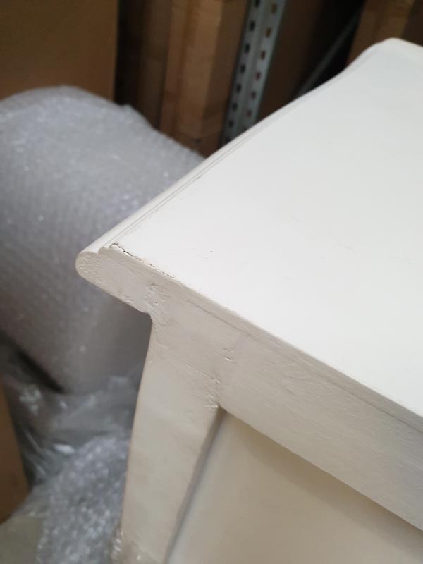 White Chest of Drawers - Victoria Range DAMAGED SECONDS ITEM 2022