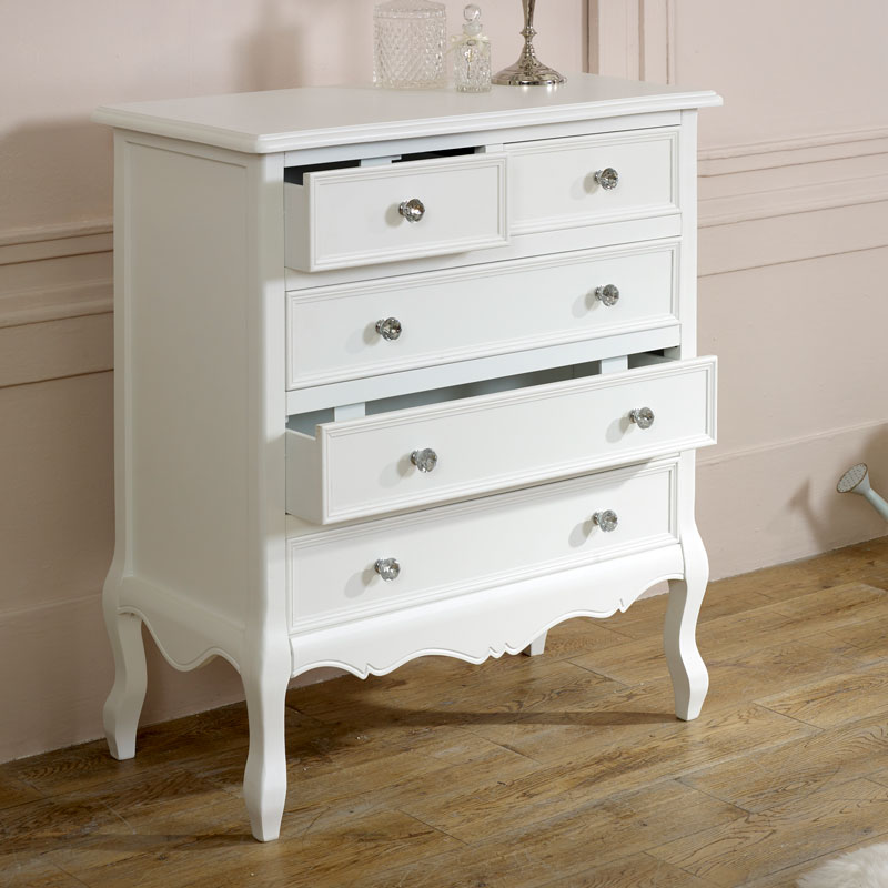 White Chest of Drawers - Victoria Range DAMAGED SECONDS ITEM 2022