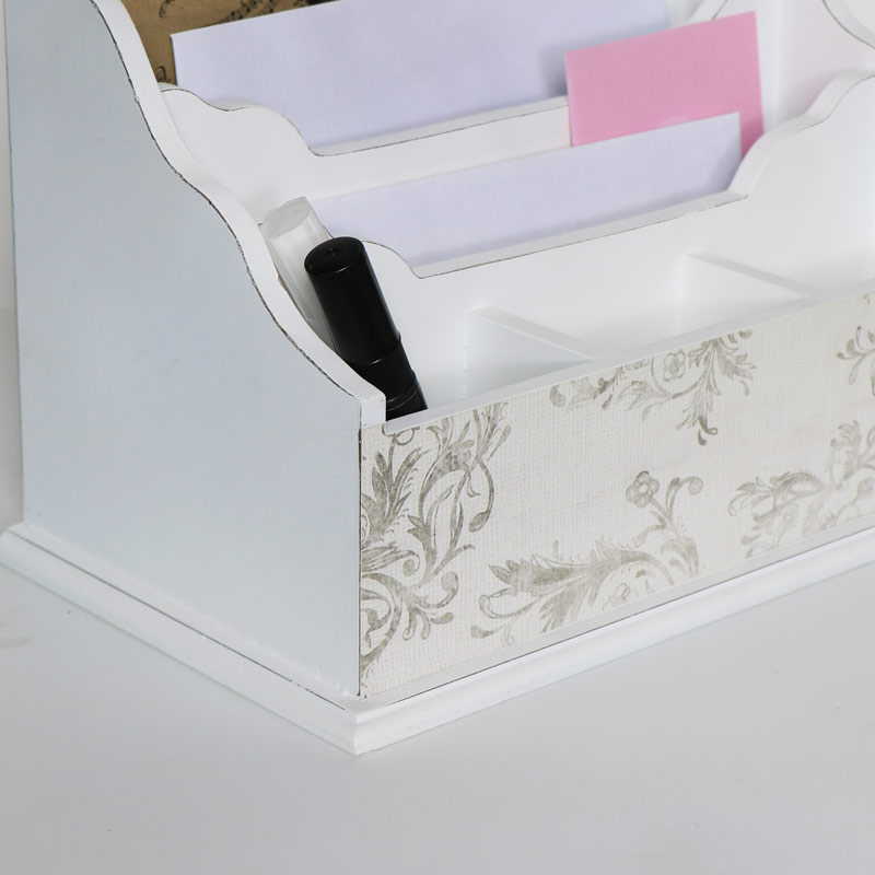 White Desk Organiser