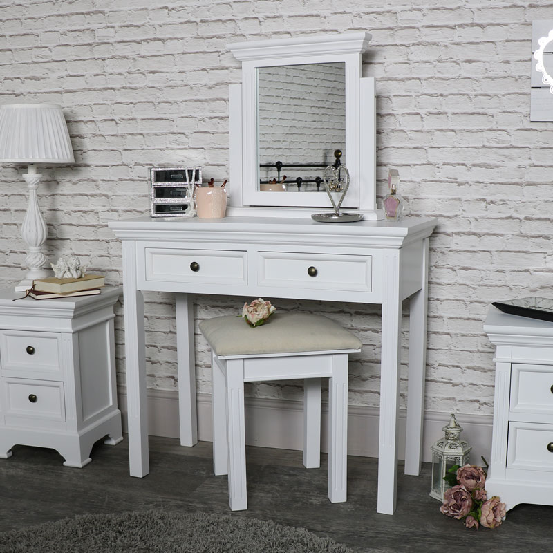 mirror and table