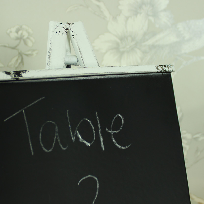 White Metal Easel Stand Chalk Board