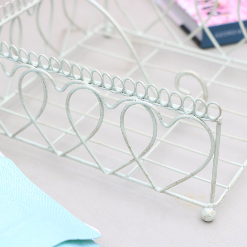 Cream Metal Napkin Holder