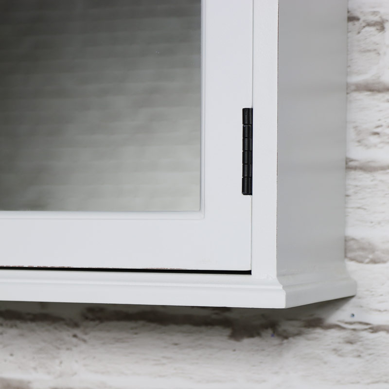 White Mirrored Bathroom Cabinet