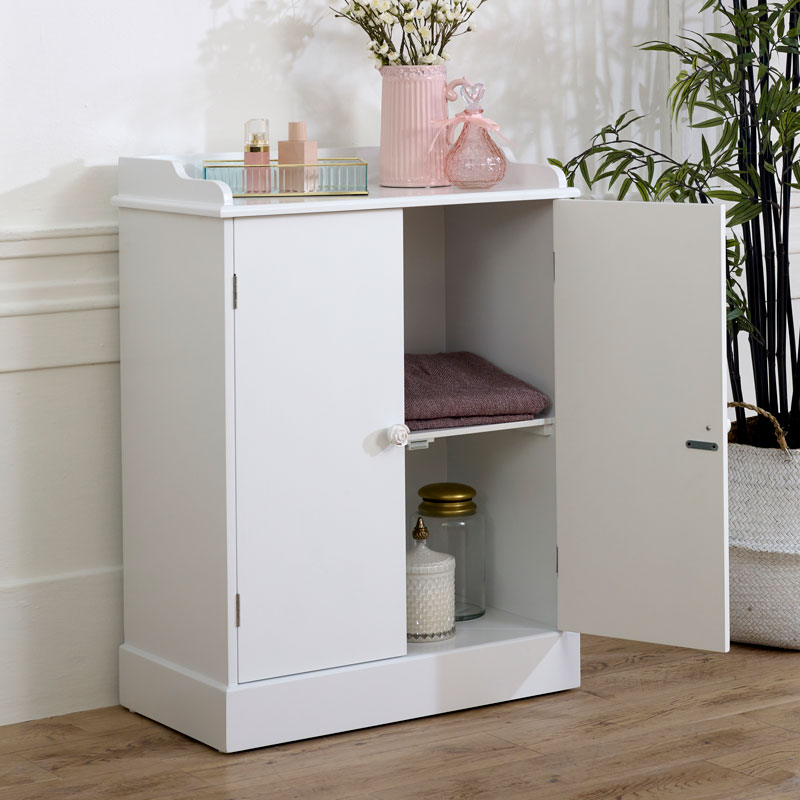 White Sideboard Cupboard Unit - Lila Range