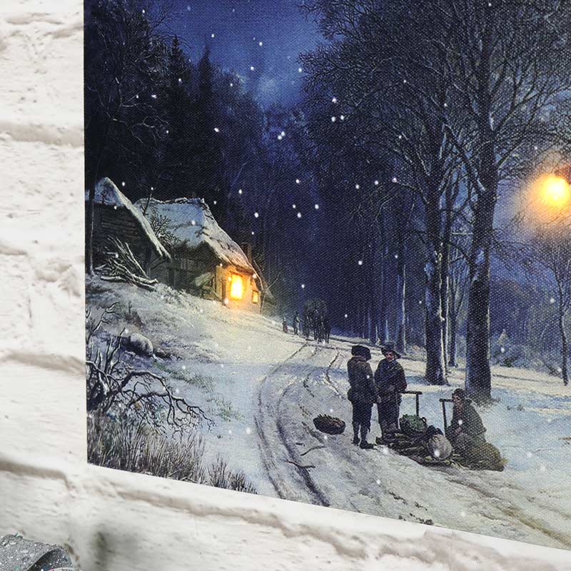 Winter Scene Christmas Canvas 
