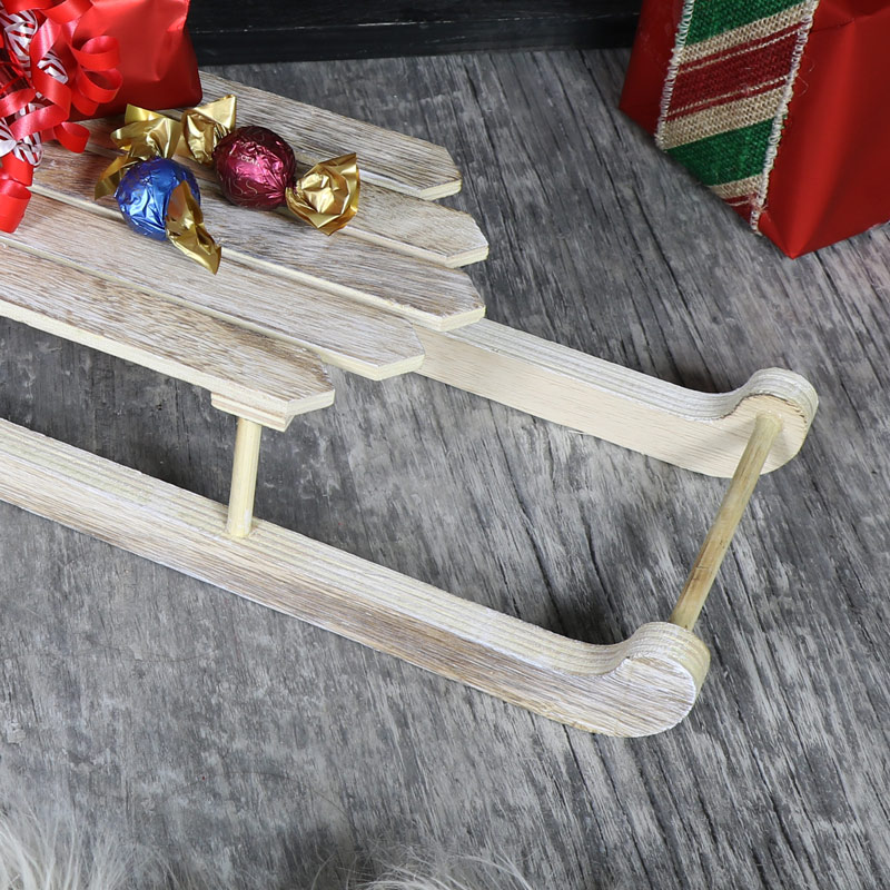 Wooden Christmas Display Stand Sleigh