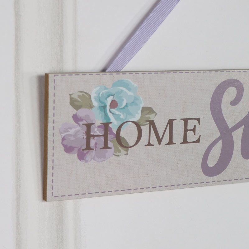 Wooden Wall Plaque "Home Sweet Home"