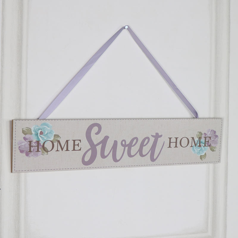 Wooden Wall Plaque "Home Sweet Home"