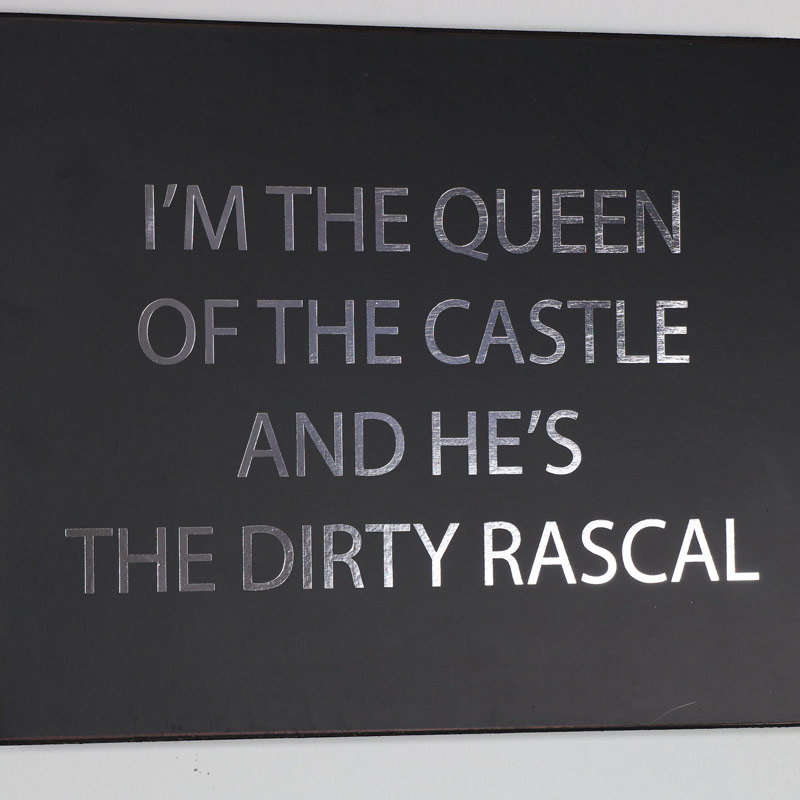 Wooden Wall Plaque "Queen of the Castle...."