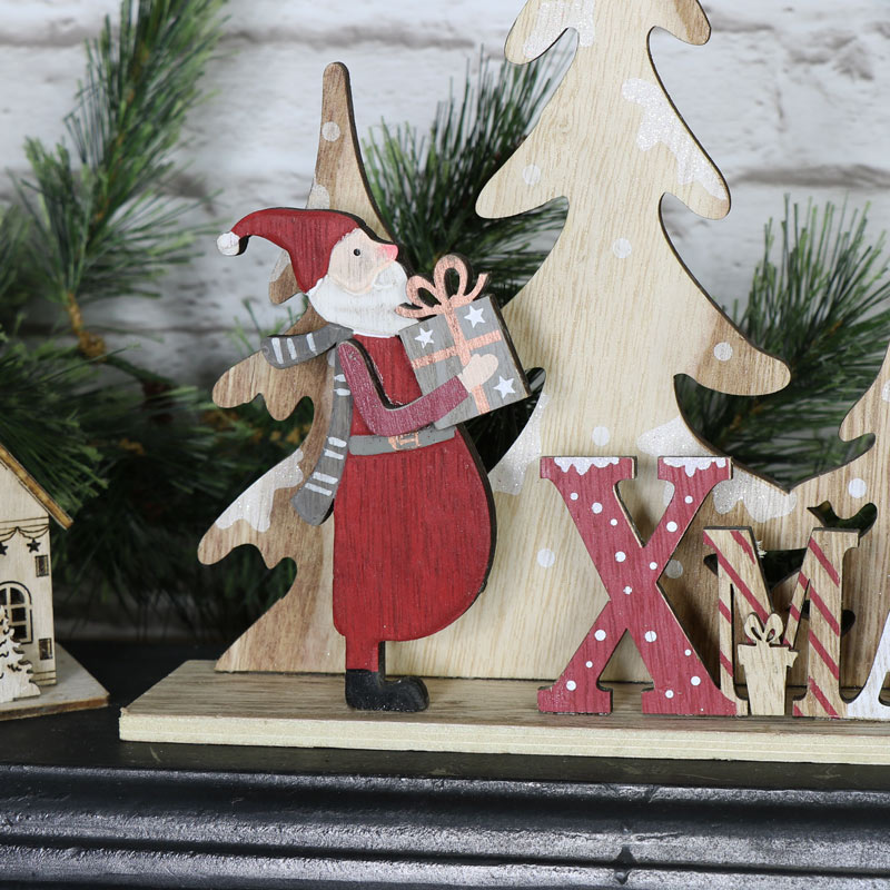 Wooden Xmas Freestanding Sign