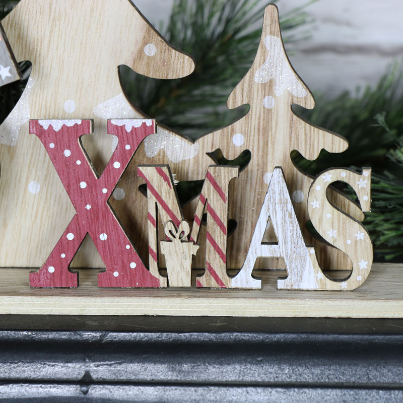 Wooden Xmas Freestanding Sign