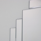 Art Deco Frameless Wall Mirror 85cm x 85cm