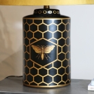Black & Gold Bee Table Lamp