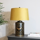 Black & Gold Bee Table Lamp