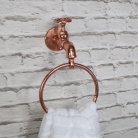 Copper Metal Tap Towel Ring