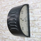 Double Sided Black Wall Clock