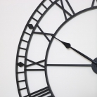 Extra Large Black Metal Skeleton Clock 100cm x 100cm