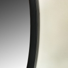 Extra Large Round Black Wall Mirror 120cm x 120cm