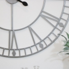 Extra Large Silver Skeleton Wall Clock 80cm x 80cm 