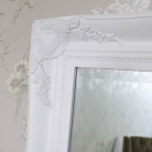  Extra Large White Ornate Wall/Floor Mirror 158cm x 78cm