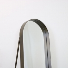 Free Standing Metal Oblong Mirror