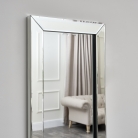 Full Length Bevelled Mirrored Wall Mirror 37cm x 140cm 