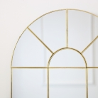 Gold Arch Window Mirror 65cm x 45cm