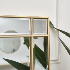 Gold Framed Art Deco Wall / Leaner Mirror 34cm x 142cm