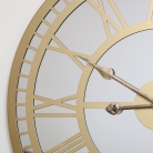 Gold Mirrored Skeleton Clock 60cm x 60cm