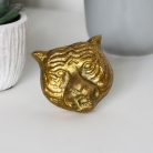 Gold Tiger Head Drawer Knob