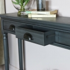 Grey Console Table with Shelf - Lancaster Range