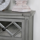 Grey Mirrored Bedside/Lamp Table – Vienna Range