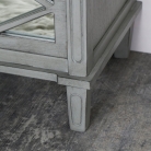 Grey Mirrored Chest of Drawers - Vienna Range