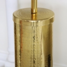 Hammered Gold Metal Toilet Brush Holder