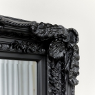 Large Ornate Black Wall / Leaner Mirror 158cm x 78cm