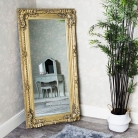 Large Ornate Gold Wall / Leaner Mirror 78cm x 158cm