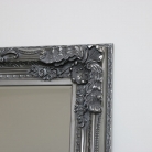 Large Ornate Silver Wall / Floor Mirror 78cm x 158cm