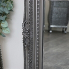 Large Ornate Silver Wall / Floor Mirror 78cm x 158cm