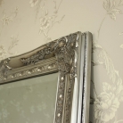 Large Ornate Silver Wall/Floor Mirror 176cm x 76cm